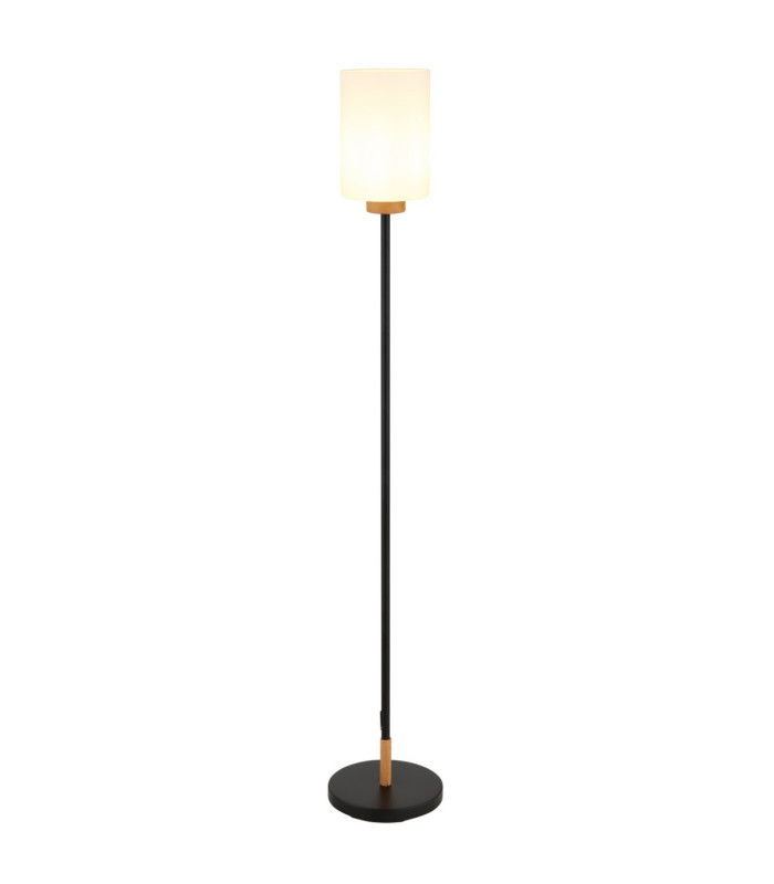 Rowena Floor Lamp with Shade Matt Black E27-4