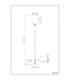 Rowena Floor Lamp with Shade Matt Black E27-8