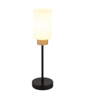 Rowena Cylindrical Table Lamp Matt Black E27-1