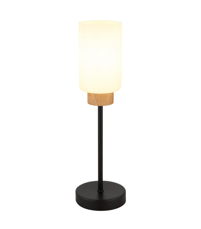 Rowena Cylindrical Table Lamp Matt Black E27-1