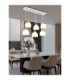 Swanson Cluster Pendant Ceiling Light Matt White Glass Opal Shades 6x E27-2
