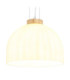 Swanson 30cm Dome Pendant Ceiling Light Matt White Glass Opal Shade E27-4