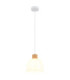 Swanson 20cm Dome Pendant Ceiling Light Matt White Glass Opal Shades E27-1