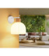 Swanson Dome Wall Lamp Matt White Glass Opal Shades E27-2