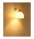Swanson Dome Wall Lamp Matt White Glass Opal Shades E27-5