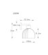 Swanson Dome Wall Lamp Matt Black Glass Amber Shades E27-6
