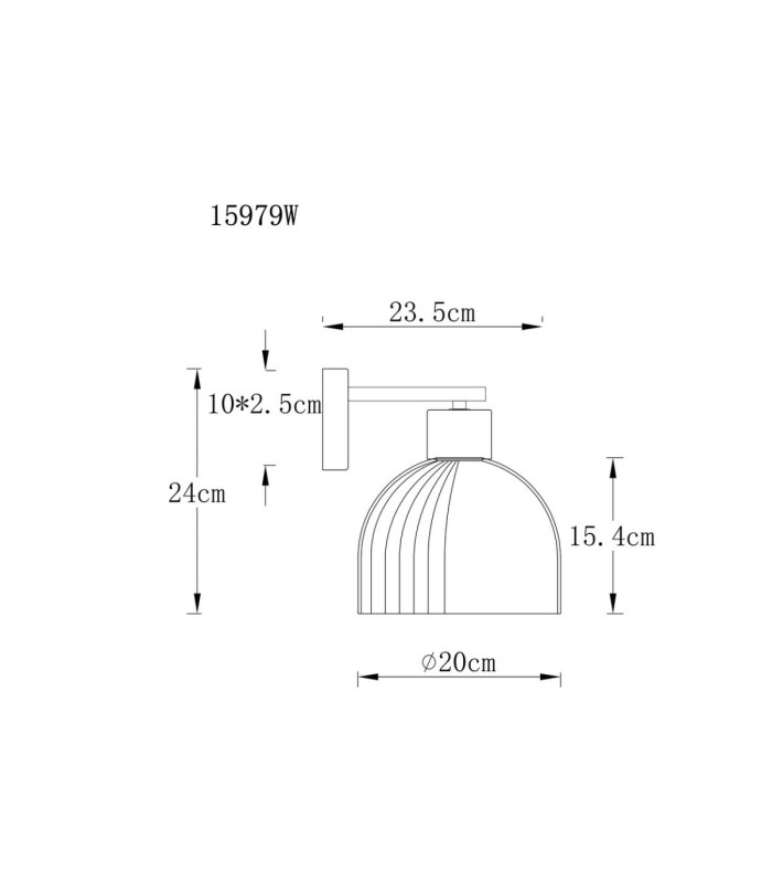 Swanson Dome Wall Lamp Matt Black Glass Amber Shades E27-6