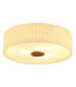 Jannie Cylindrical Ceiling Light Matt Sand Linen Shade 3x E27-1