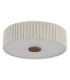 Jannie Cylindrical Ceiling Light Matt Sand Linen Shade 3x E27-3