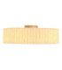 Jannie Cylindrical Ceiling Light Matt Sand Linen Shade 3x E27-4