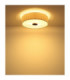 Jannie Cylindrical Ceiling Light Matt Sand Linen Shade 3x E27-5