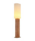 Jannie Floor Lamp Wood Brown Linen Shade E27-1