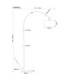 Truett Arc Floor Lamp Matt Brass Linen White Shade E27-7
