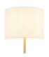 Truett Floor Lamp with Shade Matt Brass Linen White Shade E27-4