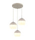 Ragusa Cluster Pendant Ceiling Light Matt Sand 3x E27-1