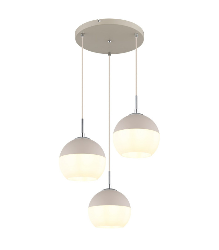 Ragusa Cluster Pendant Ceiling Light Matt Sand 3x E27-1
