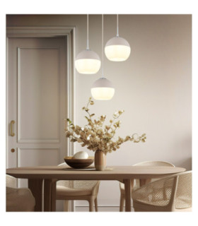 Ragusa Cluster Pendant Ceiling Light Matt Sand 3x E27-2
