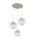 Ragusa Cluster Pendant Ceiling Light Matt Sand 3x E27-3