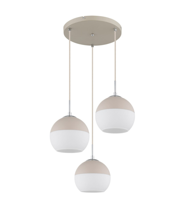 Ragusa Cluster Pendant Ceiling Light Matt Sand 3x E27-3