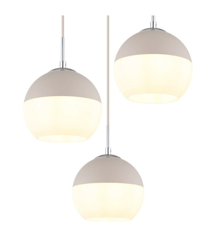 Ragusa Cluster Pendant Ceiling Light Matt Sand 3x E27-4