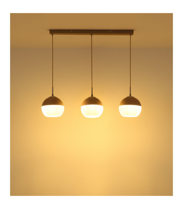 Ragusa Bar Pendant Ceiling Light Matt Sand 3x E27-6