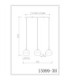 Ragusa Bar Pendant Ceiling Light Matt Sand 3x E27-9