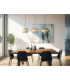Bambora Bar Pendant Ceiling Light Matt Black Bamboo LED 3000//4000/6000K-2