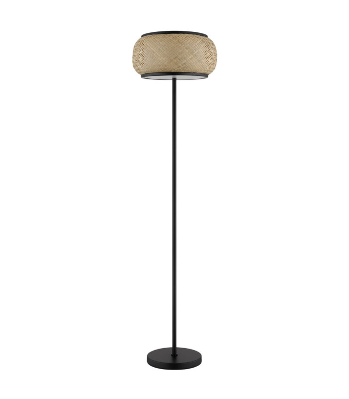 Bambora LED Integrated Floor Lamp Matt Black Bamboo LED 3000//4000/6000K-3