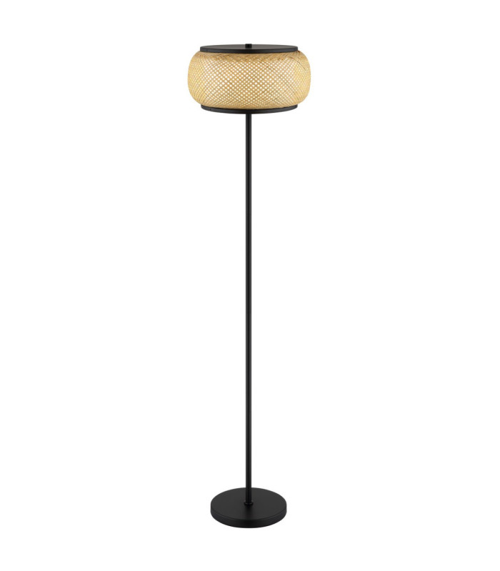 Bambora LED Integrated Floor Lamp Matt Black Bamboo LED 3000//4000/6000K-4