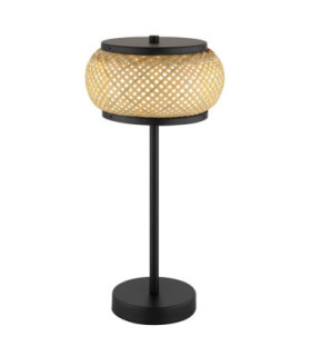 Bambora Table Lamp Matt Black Bamboo LED 3000//4000/6000K-1