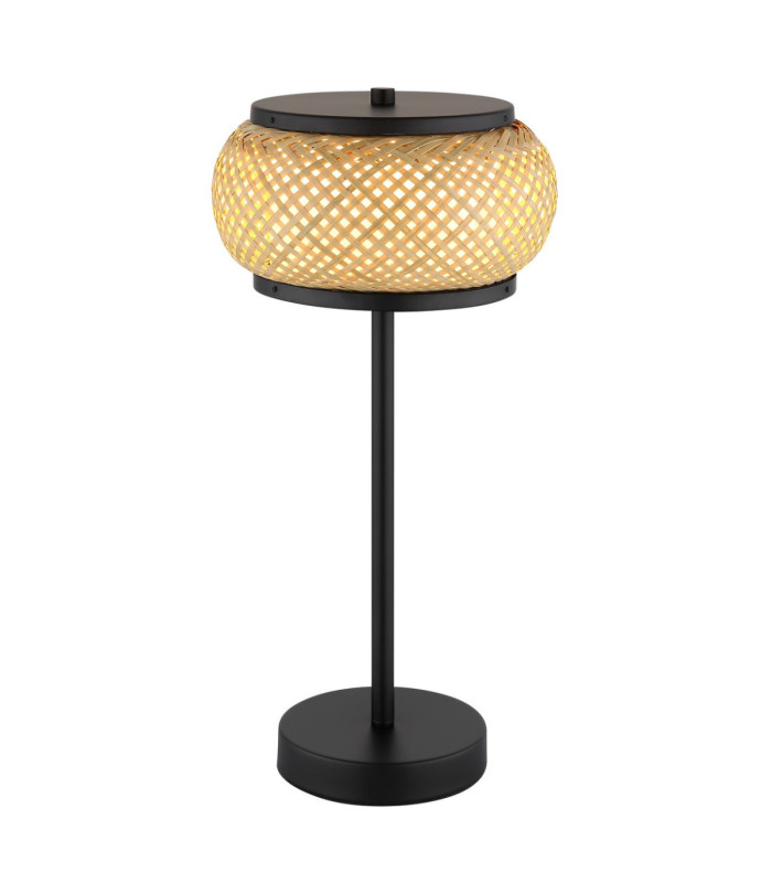 Bambora Table Lamp Matt Black Bamboo LED 3000//4000/6000K-5