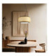 Bambora Cylindrical Pendant Ceiling Light Matt Black Bamboo LED 3000//4000/6000K-2