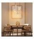 Daren Cluster Pendant Ceiling Light Matt Black Amber Glass Shades 2x GU10 3x E27-2