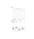 Daren Cluster Pendant Ceiling Light Matt Black Amber Glass Shades 3x GU10 4x E27-7