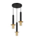 Shanna Cluster Pendant Ceiling Light Matt Black Brass 3x GU10 LED-3