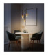 Shanna Cluster Pendant Ceiling Light Matt Black Brass 3x GU10 LED-5