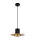 Shanna Pendant Ceiling Light Matt Black Brass E27 LED-3