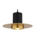 Shanna Pendant Ceiling Light Matt Black Brass E27 LED-4