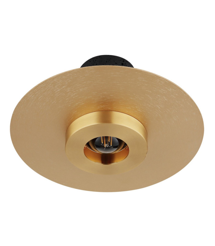 Shanna Pendant Ceiling Light Matt Black Brass E27 LED-5