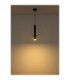 Shanna Slim Pendant Ceiling Light Matt Black Brass GU10 LED-5