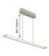 Novak Bar Pendant Ceiling Light Matt Sand LED 3000/4000/6500K-11