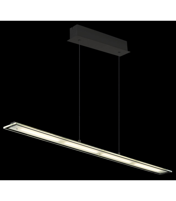 Novak Bar Pendant Ceiling Light Matt Black LED 3000/4000/6500K-4