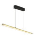 Novak Bar Pendant Ceiling Light Matt Black LED 3000/4000/6500K-6
