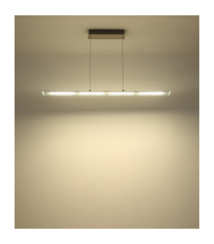 Novak Bar Pendant Ceiling Light Matt Nickel LED 3000/4000/6500K-9