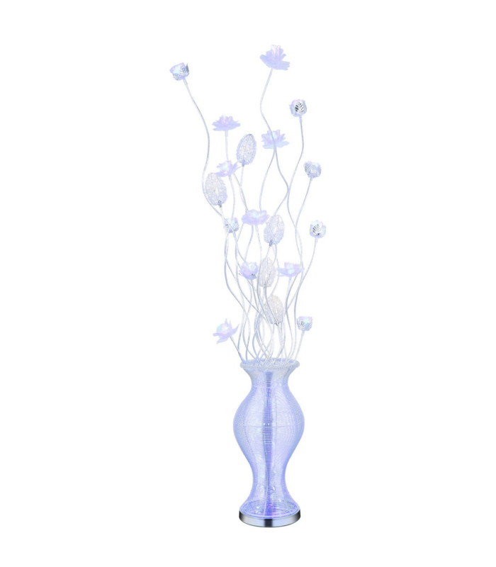 Florielle Floor Lamp Aluminium Silver RGBW LED 4000K-6
