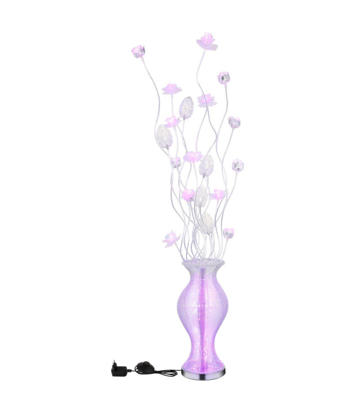 Florielle Floor Lamp Aluminium Silver RGBW LED 4000K-7