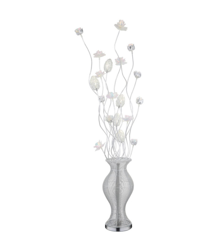Florielle Floor Lamp Aluminium Silver RGBW LED 4000K-11