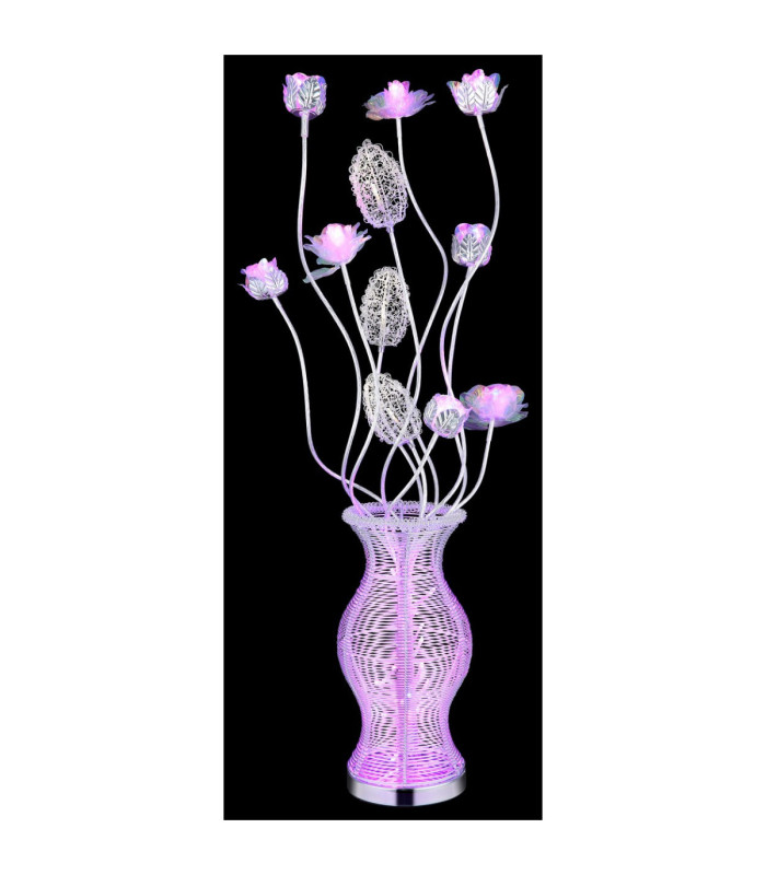 Florielle Table Lamp Aluminium Silver RGBW LED 4000K-5