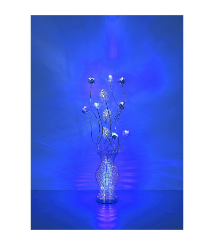 Florielle Table Lamp Aluminium Silver RGBW LED 4000K-10
