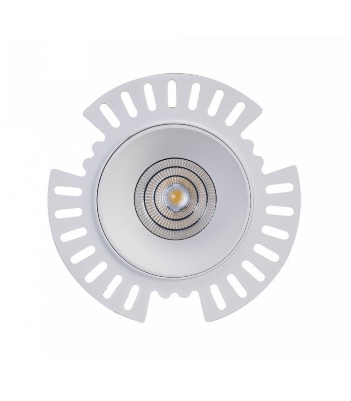 LED Recessed Downlight, White Trimless, 25 deg. Beam Angle, 840lm, 5000K, IP20, DRIVER NOT INC. - 8